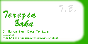 terezia baka business card